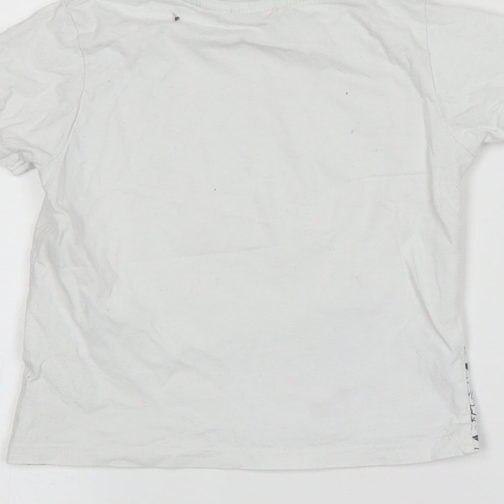 Brand and care label for Preworn White Basic T-Shirt, size 18-24, Months - Toy Story