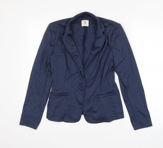 Tu Womens Blue Jacket Suit Jacket Size 10