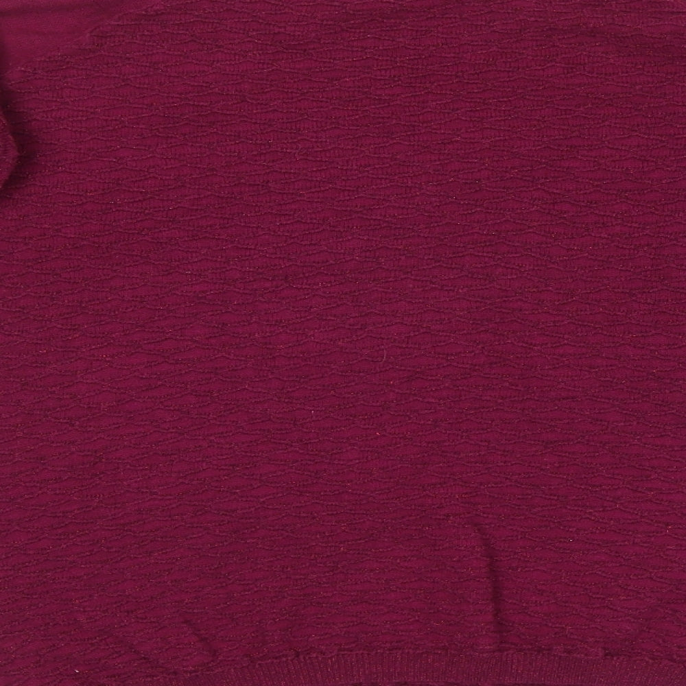 Womens UK Size 8 NEXT Purple Pullover Jumper