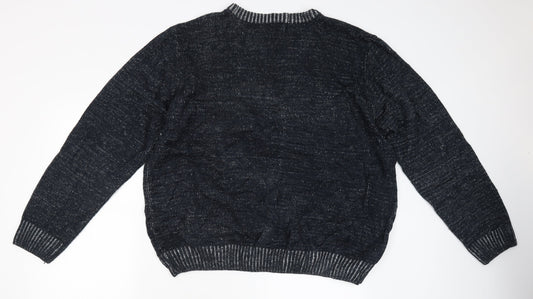 Avenue Womens Grey Pullover Jumper Size 2XL - Moose