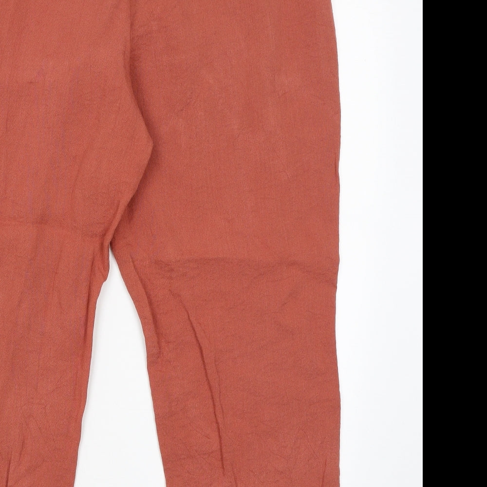 Classic Womens Orange Trousers Size 18 L24 in