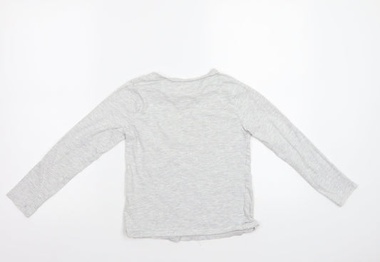 George Girls Grey Top Pyjama Top Size 8-9 Years