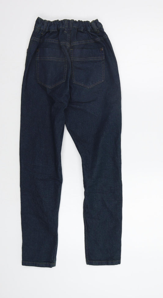 F&F Girls Blue Denim Straight Jeans Size 11 Years