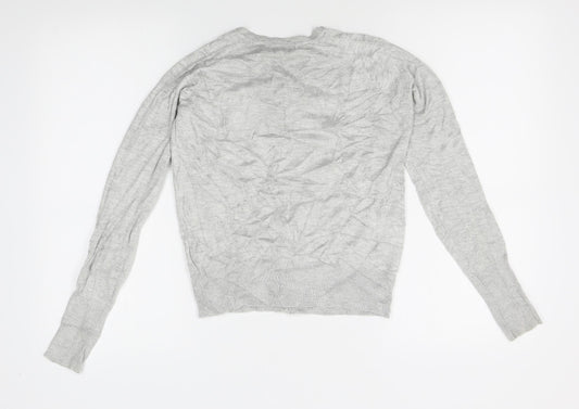 Womens UK Size S Atmosphere Grey Cardigan Jumper