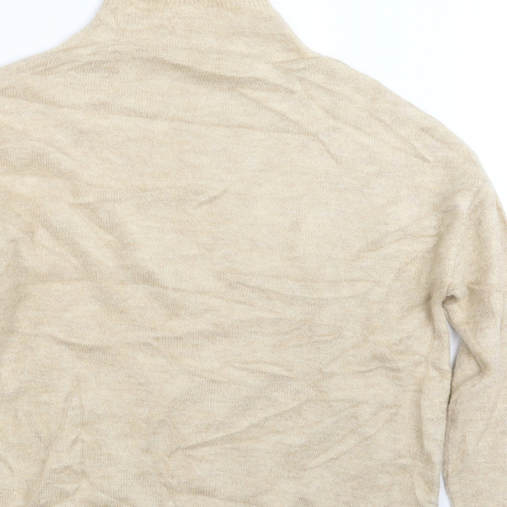 Womens UK Size S Marks and Spencer Beige Pullover Jumper