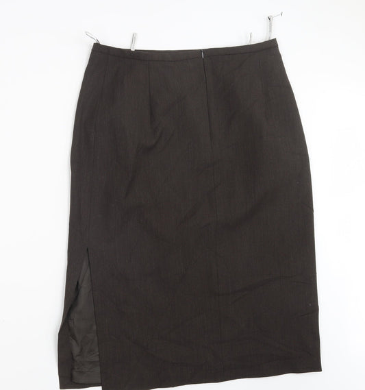 Verse Womens Brown Straight & Pencil Skirt Size 12