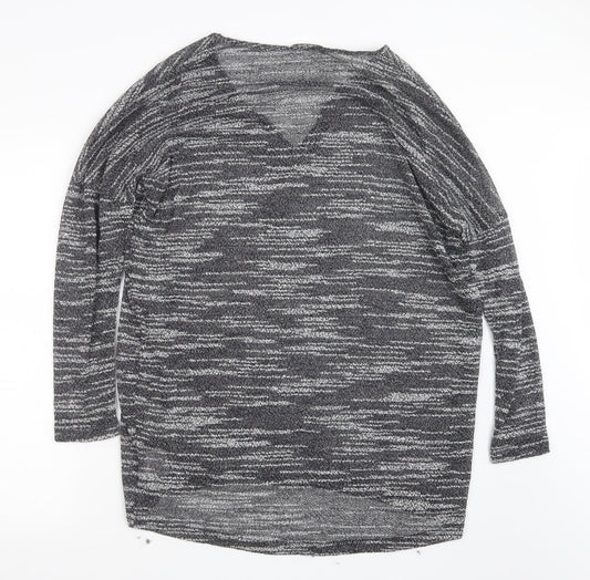 metalicus Womens Grey Pullover Jumper One Size