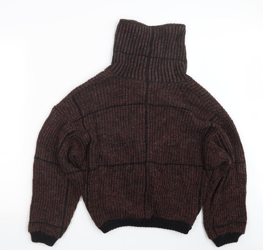 inp Womens Red Knit Cardigan Jumper Size S