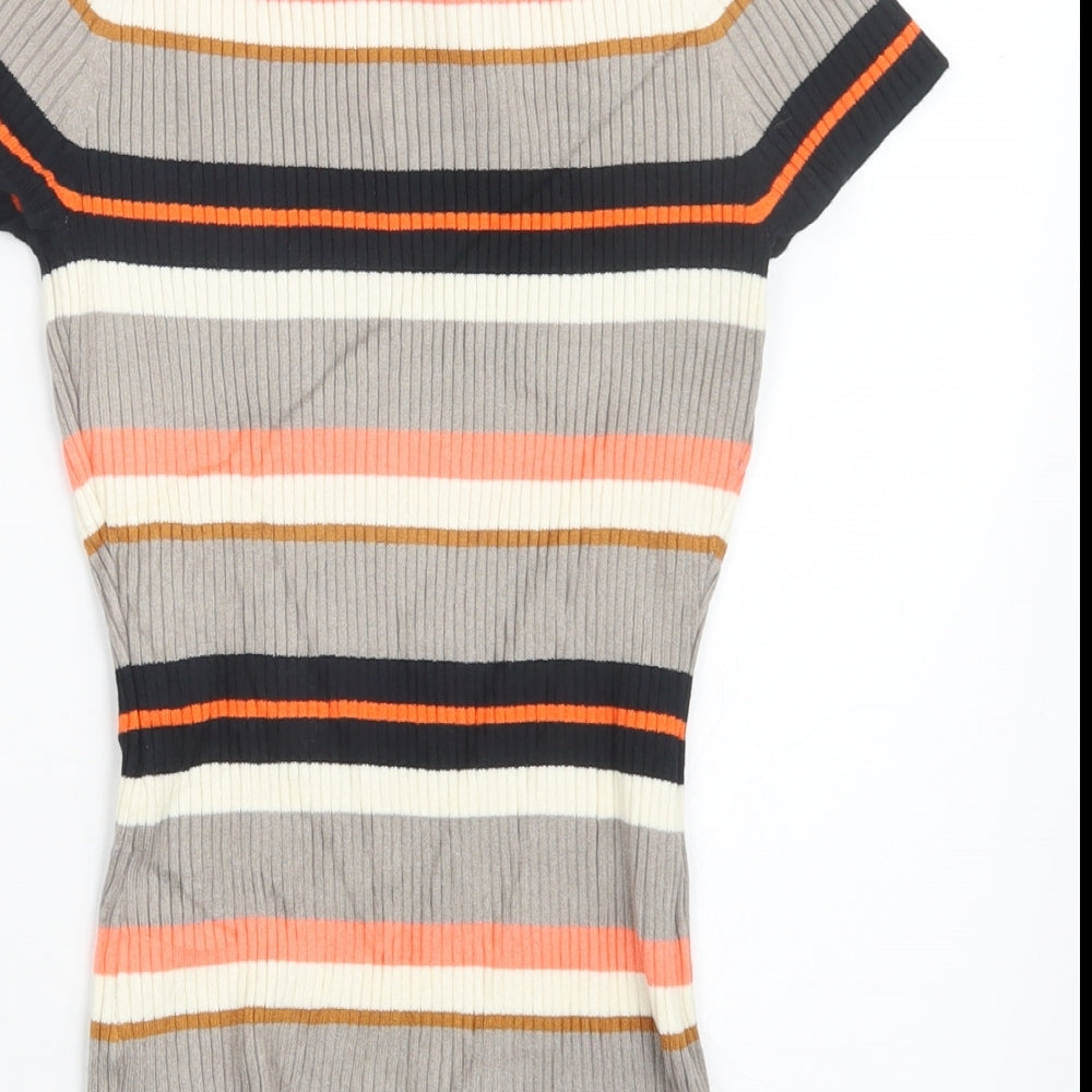 Womens UK Size S H&M Beige Pullover Jumper