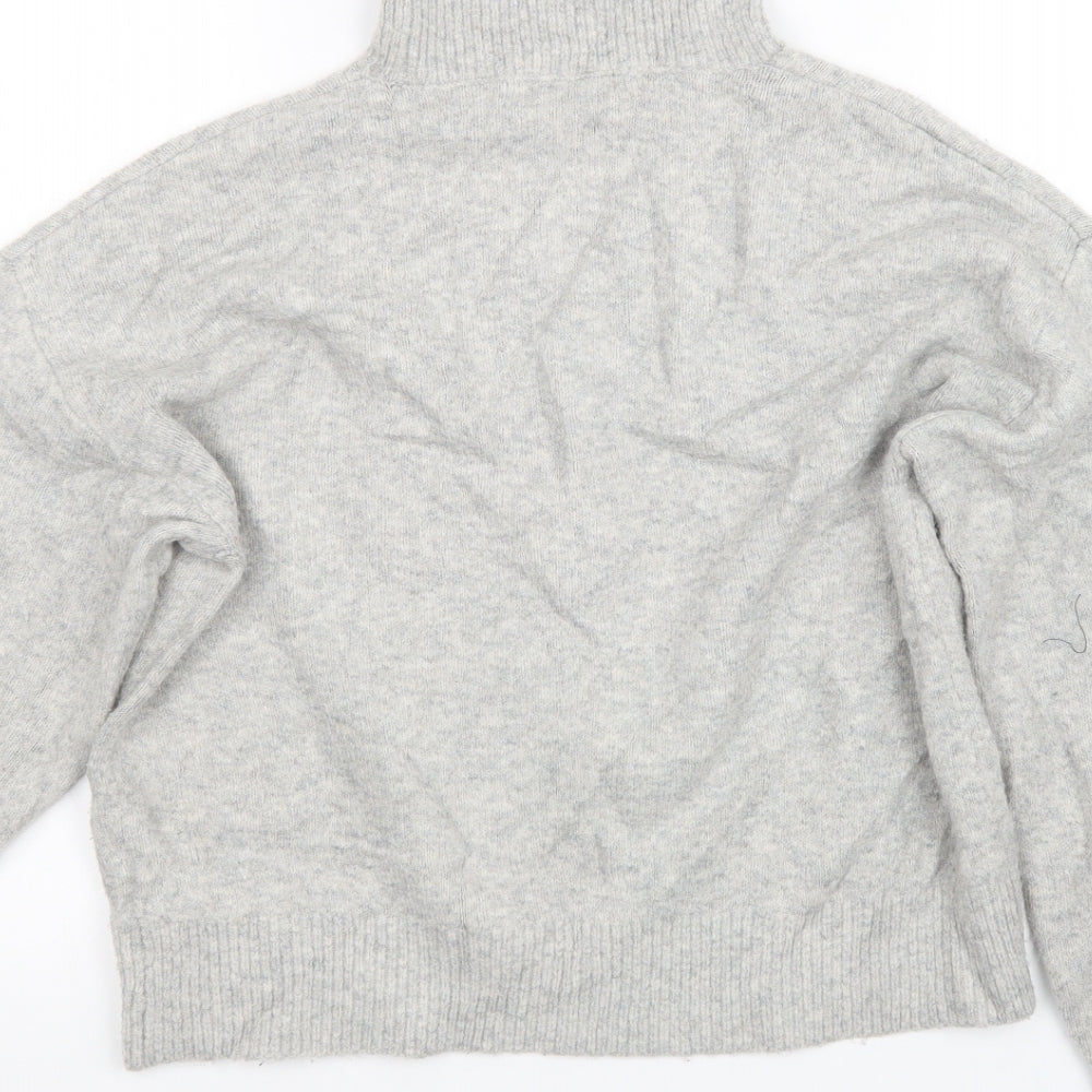 Womens UK Size XS H&M Grey Pullover Jumper