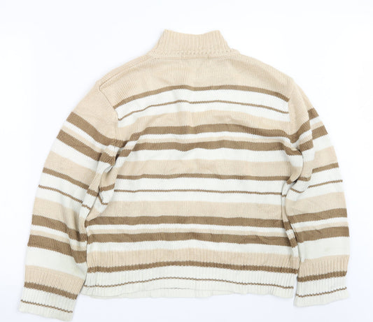 Womens UK Size L Bonmarché Beige Pullover Jumper