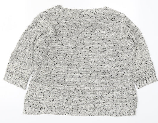 Womens UK Size M Bonmarché Grey Pullover Jumper