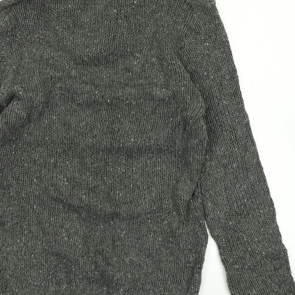 Officers Club Mens Grey Knit Pullover Jumper Size S