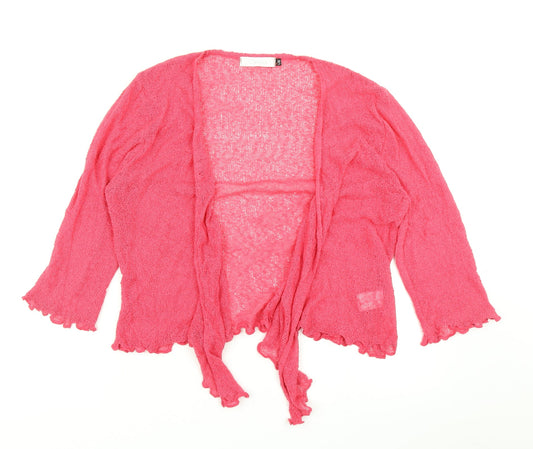 Classics Womens Pink Knit Cardigan Jumper Size L