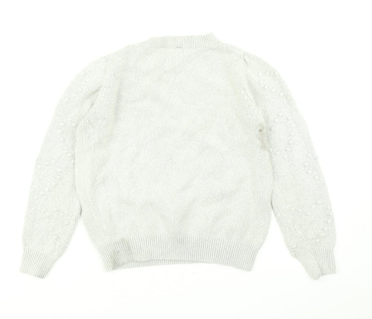 Dorothy Perkins Womens Grey Knit Pullover Jumper Size 12