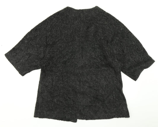 H&M Womens Grey Knit Cardigan Jumper Size S
