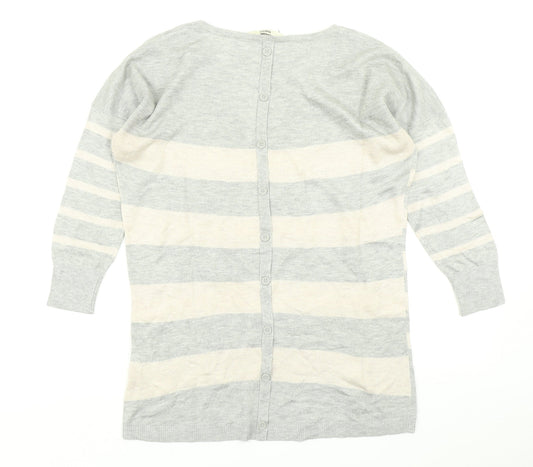 Womens UK Size S Oasis Grey Pullover Jumper
