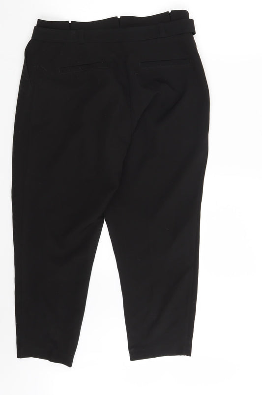 New Look Womens Black Chino Trousers Size 10 L25 in
