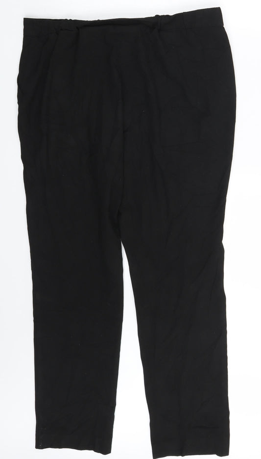 So Fabolous Womens Black Dress Pants Trousers Size 16 L27 in