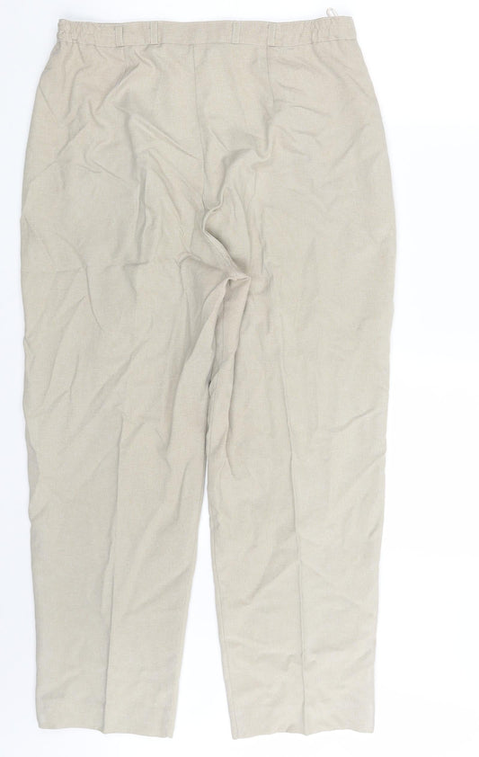 Womens UK Size 14 Janique Regular Fit Chino Beige Trousers