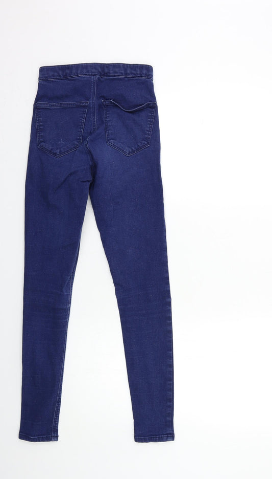 Womens UK Size 26 in Topshop Regular Fit Skinny Blue Jeans