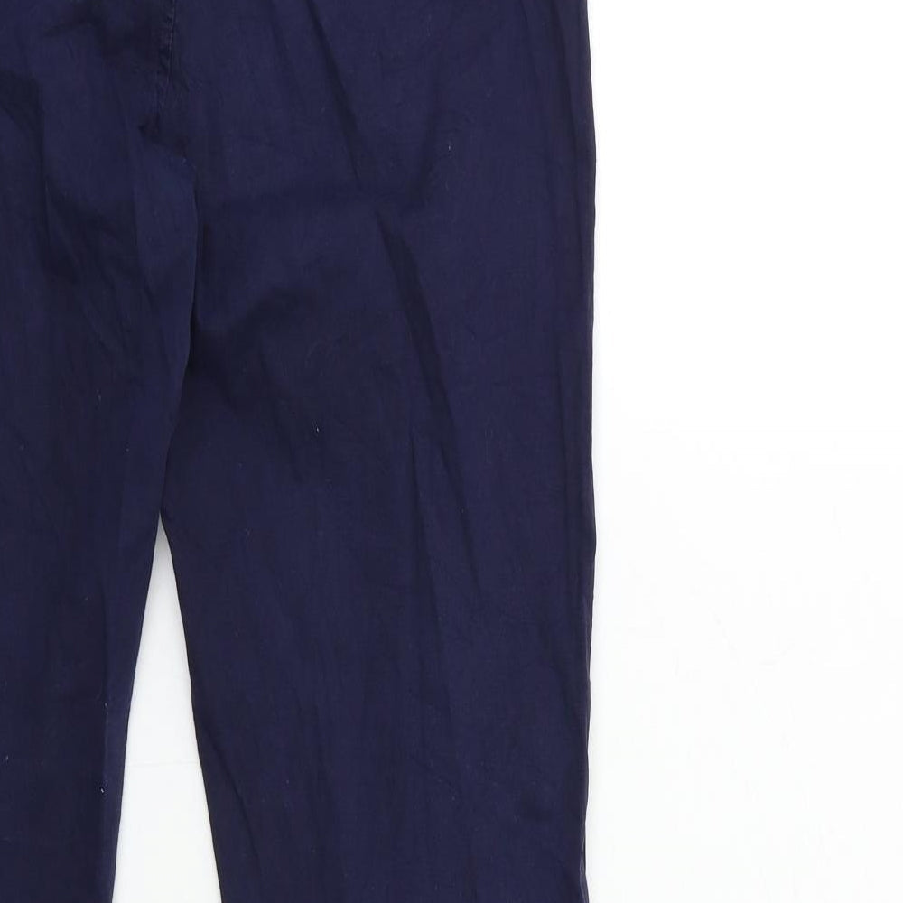 Womens UK Size 30 in Preworn Regular Fit Blue Trousers