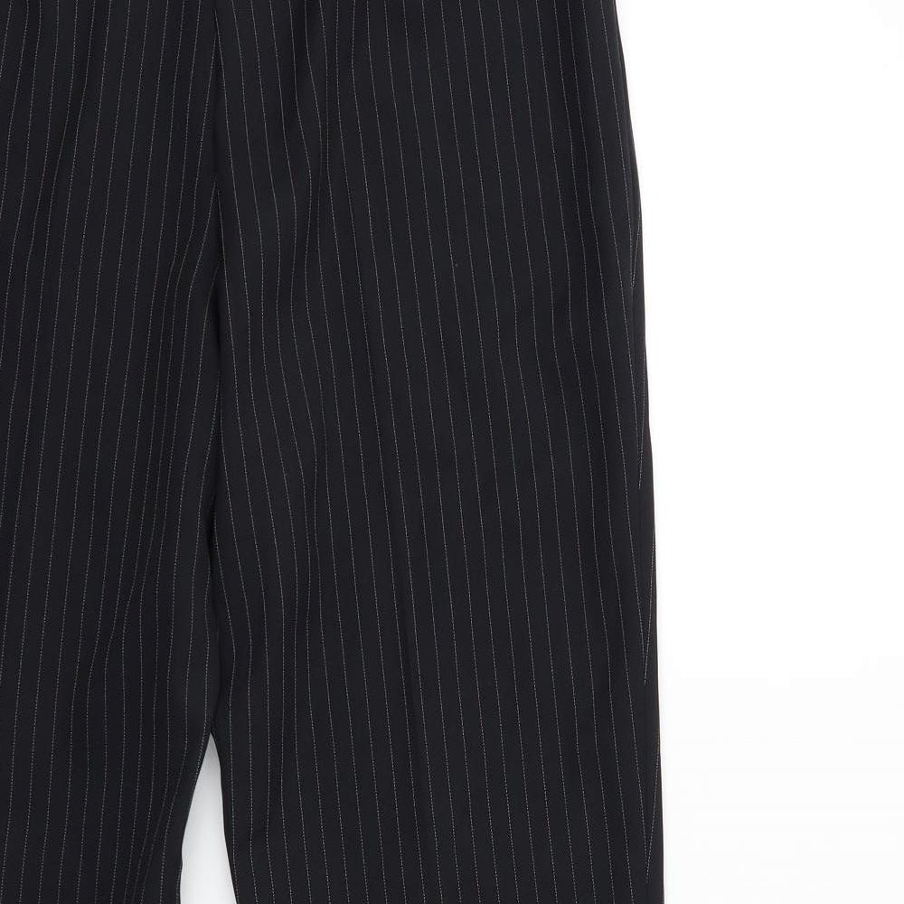 George Womens Black Striped Trousers Size 30 in L28 in