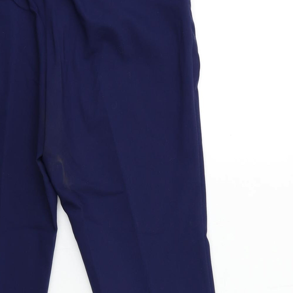 Womens UK Size 14 Savoir Regular Fit Blue Trousers