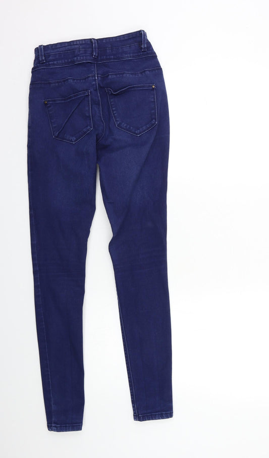 New Look Womens Blue Denim Skinny Jeans Size 8 L29 in