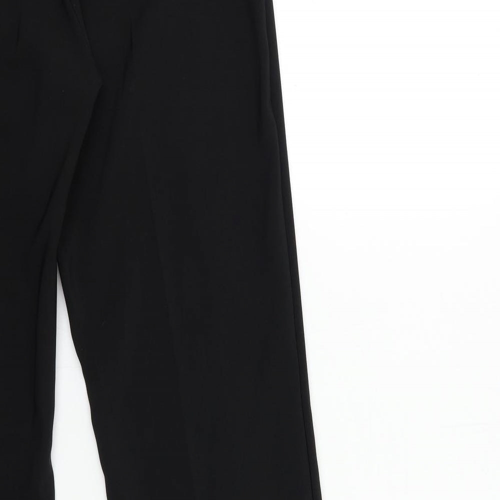 Womens UK Size 12 South Regular Fit Black Trousers