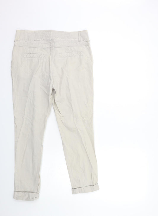 Womens UK Size 8 Dorothy Perkins Regular Fit Cargo Grey Trousers