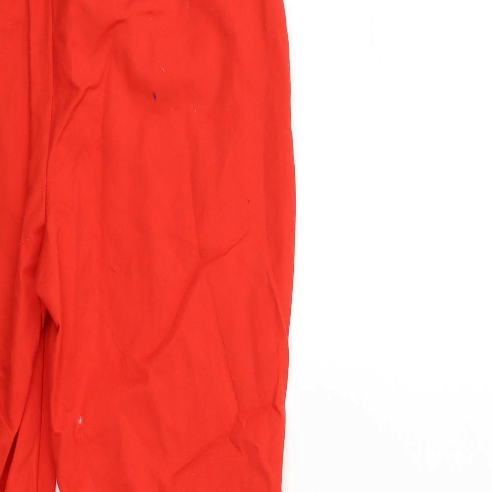 Nutmeg Womens Red Trousers Size 8 L28 in