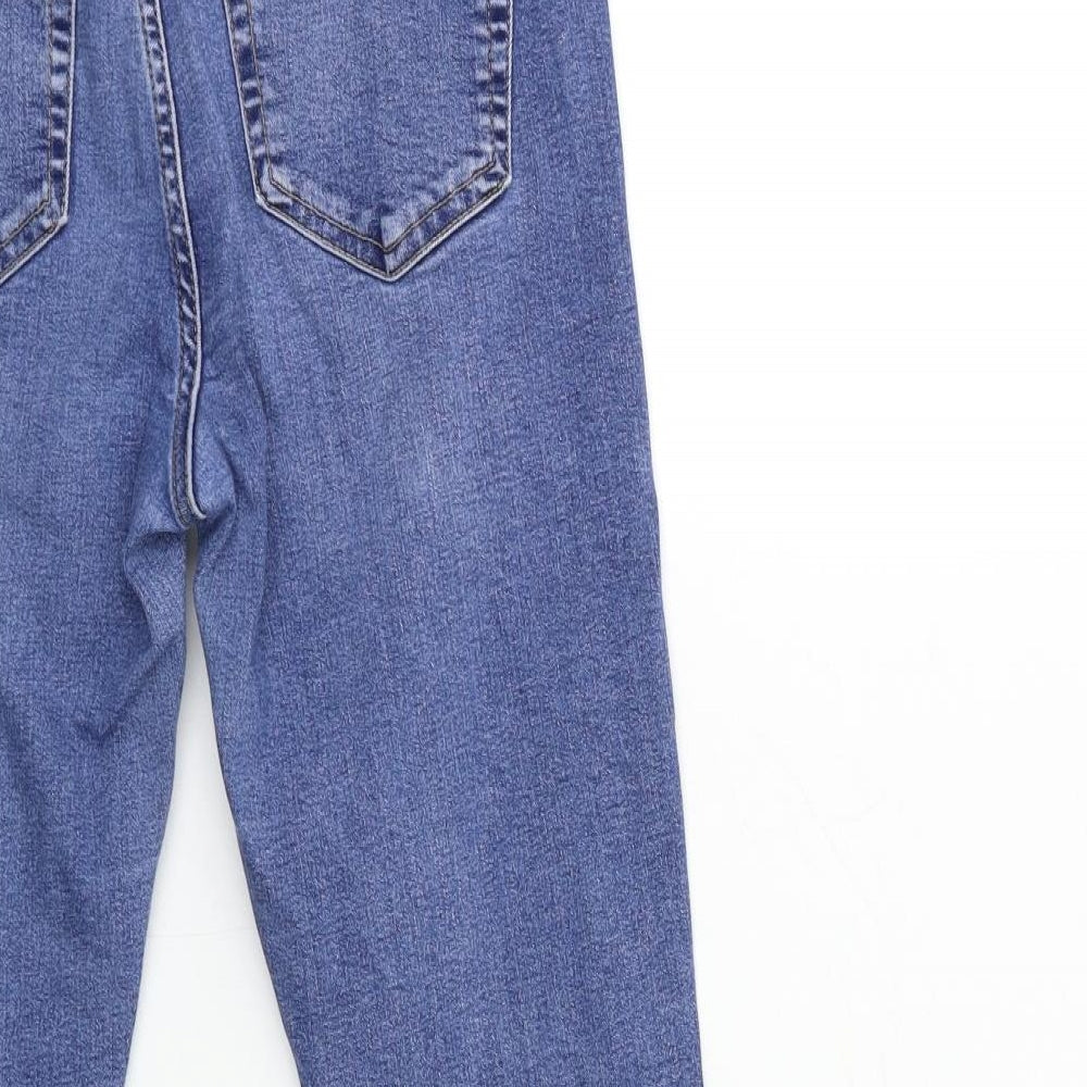 Topshop Womens Blue Denim Skinny Jeans Size 30 in L30 in