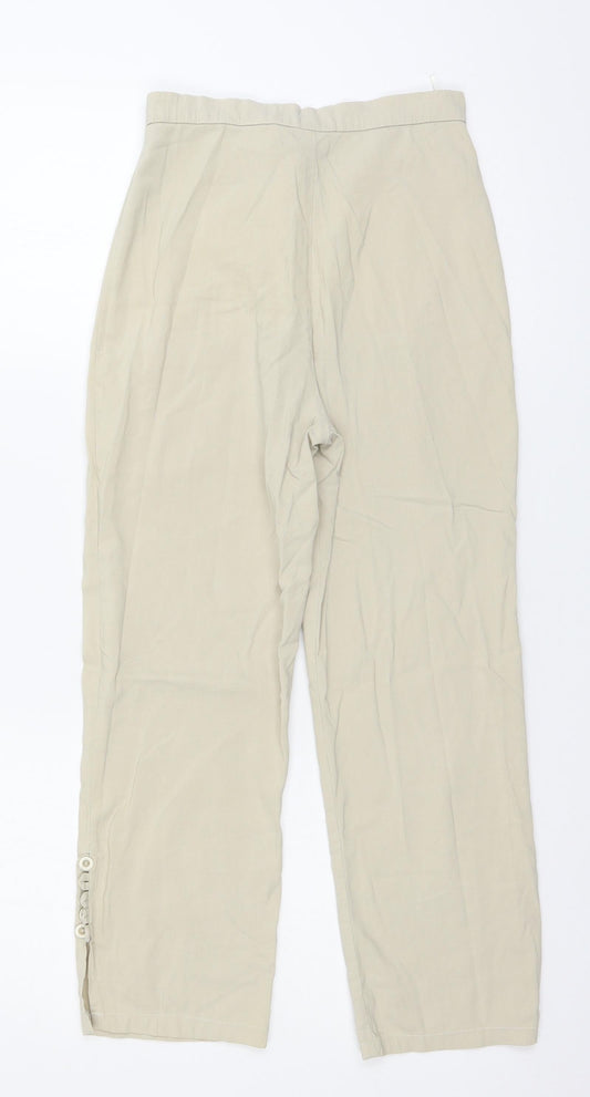 Kirtay Womens Ivory Trousers Size 10 L23 in