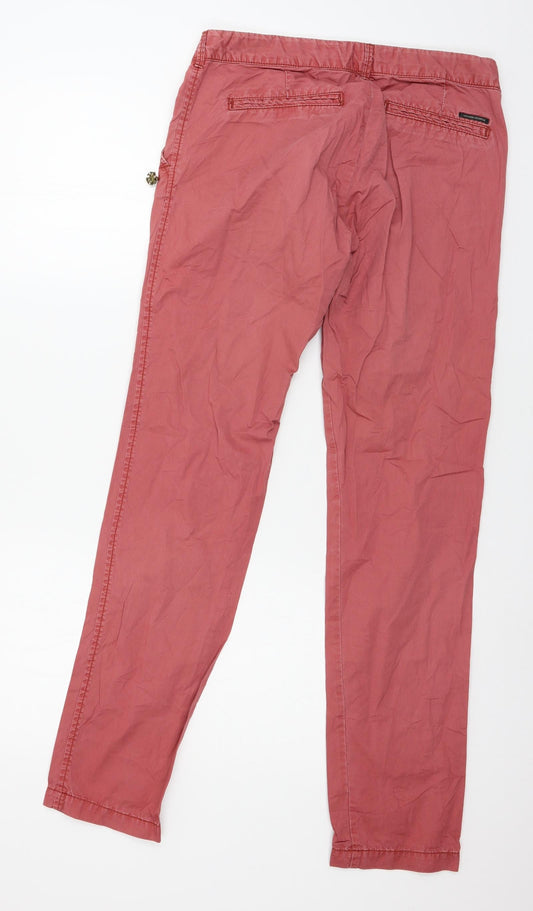 Maison Scotch Womens Pink Trousers Size 28 in L32 in