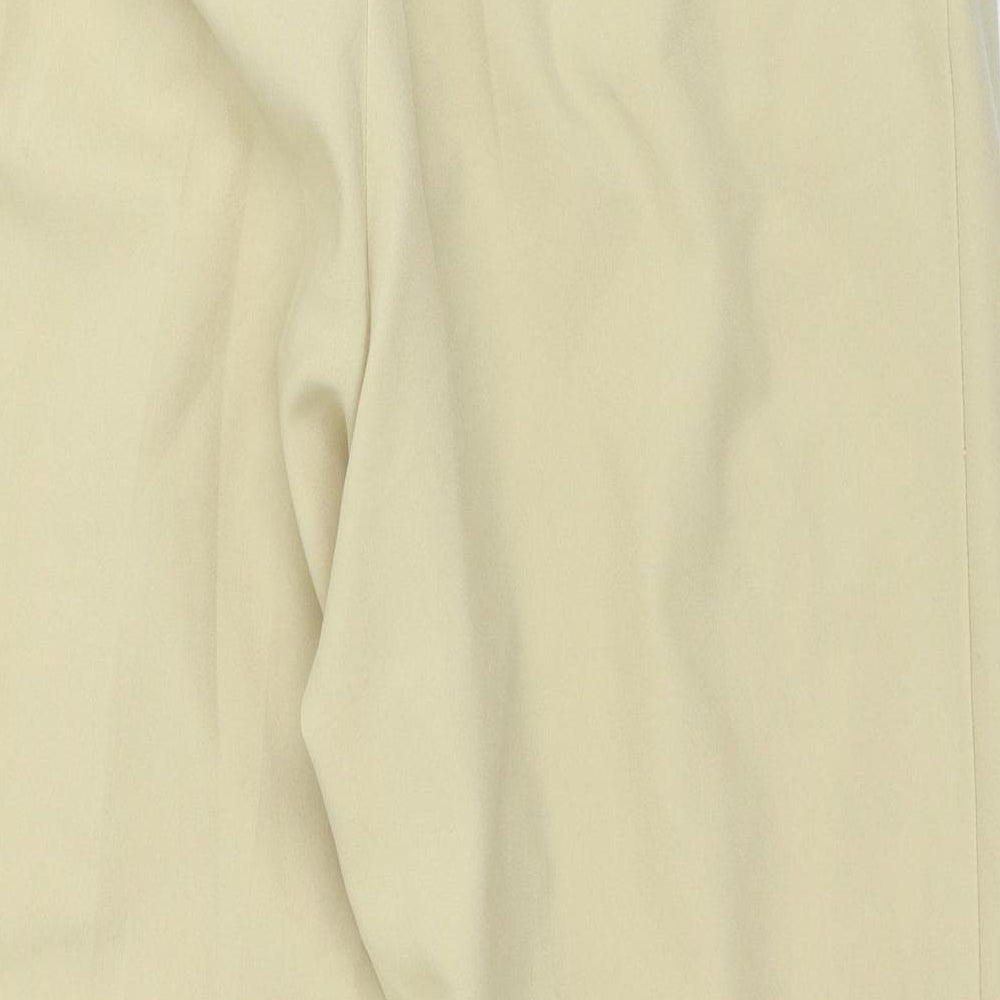 Womens UK Size XL Preworn Regular Fit Beige Trousers