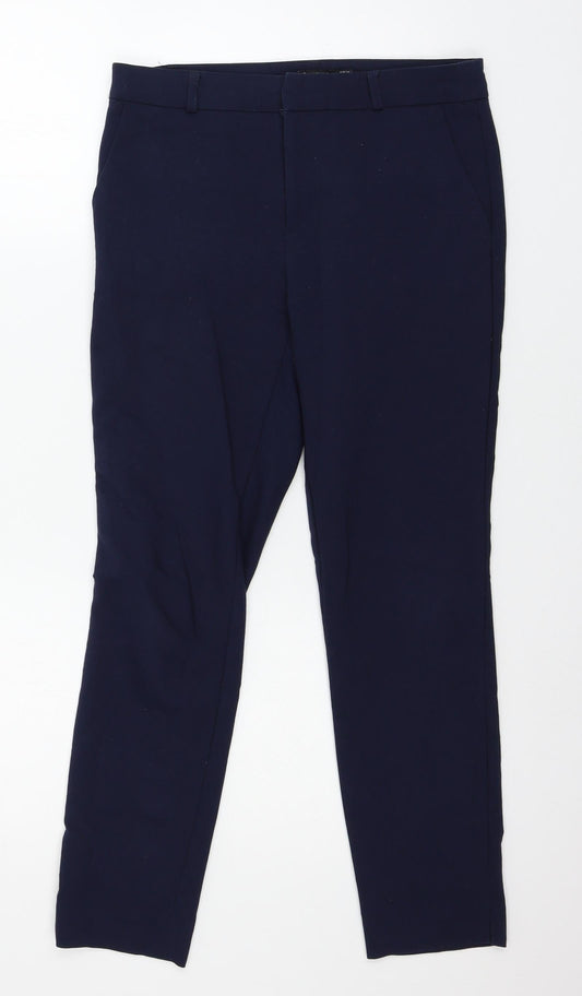 Womens UK Size 6 Stradivarius Regular Fit Snow Pants Blue Trousers