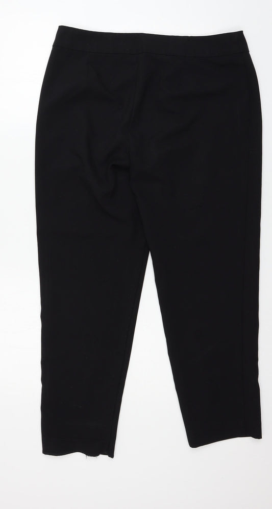 George Womens Black Trousers Size 14 L26 in