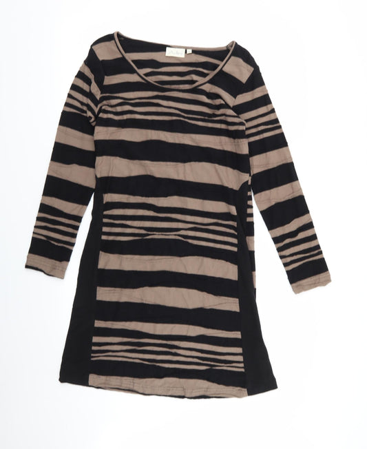 Adini Womens Multicoloured Striped A-Line Size XS