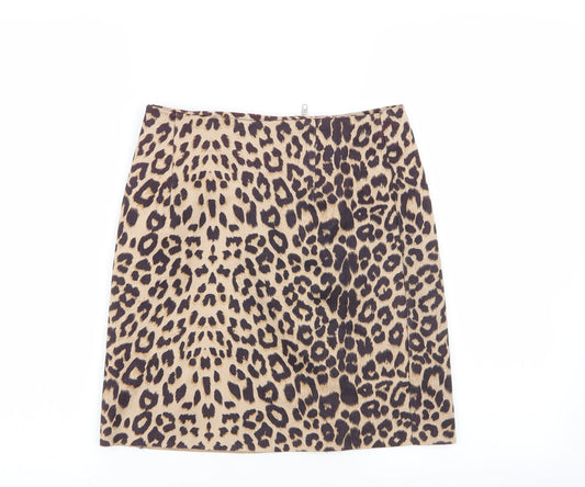 Cameo Rose Womens Multicoloured Animal Print Mini Skirt Size 6