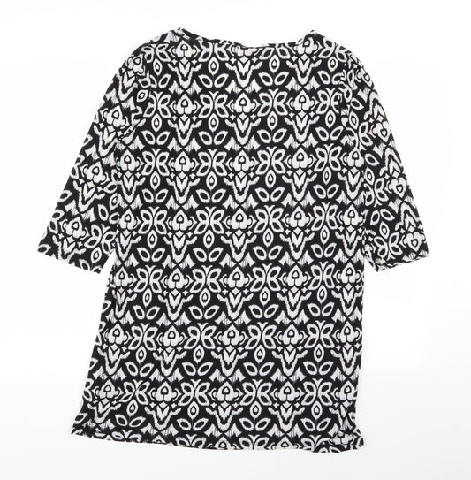 intuition Womens Multicoloured Geometric T-Shirt Dress Size 12