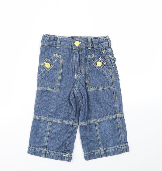 Additional front view of Evie Angel girls’ blue straight jeans, size 4-5, years