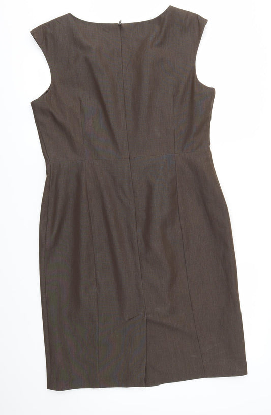 TU Womens Brown Fit & Flare Size 14