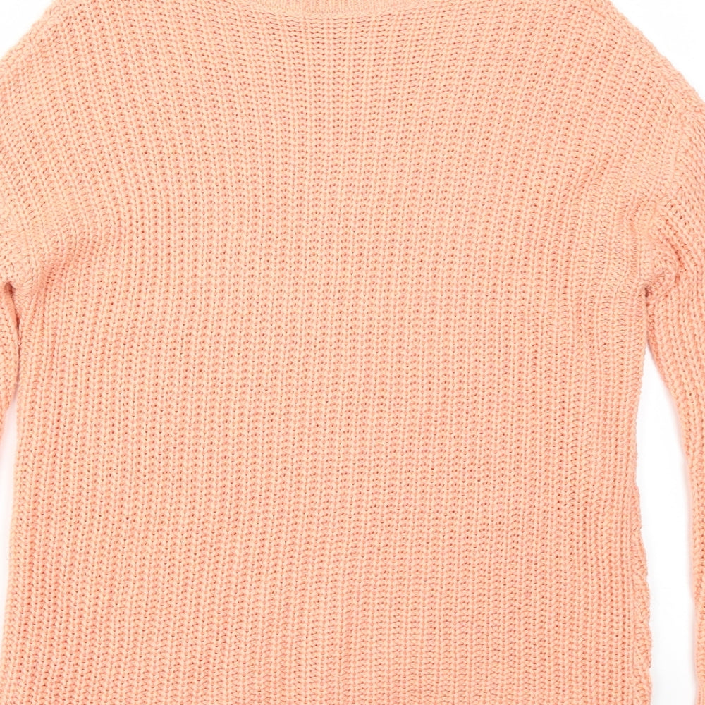 George Womens Orange Pullover Jumper Size 10