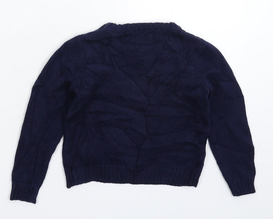 Savannah Girls Blue Knit Pullover Jumper Size 24 Months
