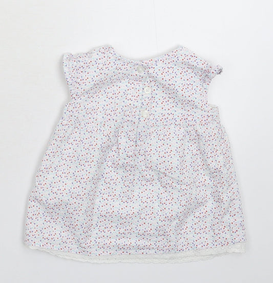 F&F Girls White Fit & Flare Size 3-6 Months