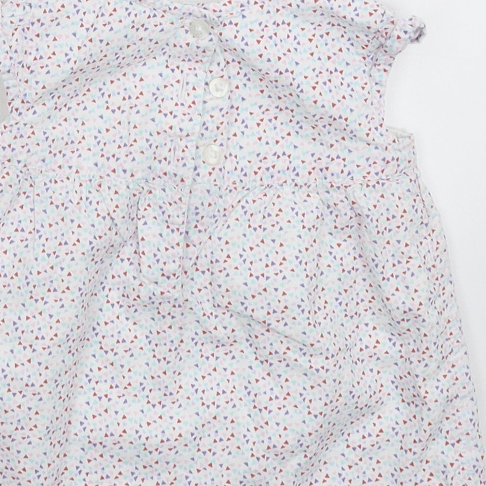 F&F Girls White Fit & Flare Size 3-6 Months