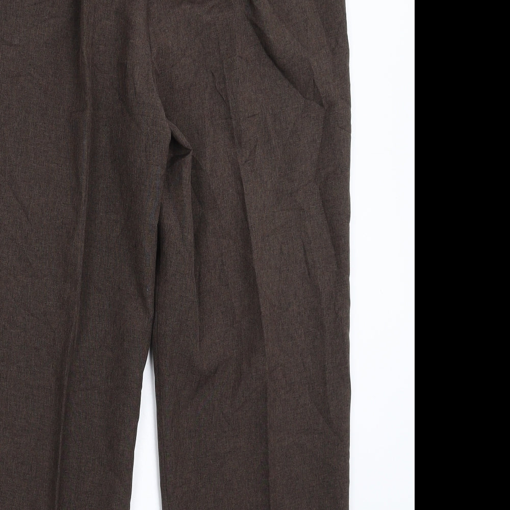 Bonmarché Womens Grey Cropped Trousers Size 14 L24 in