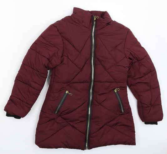 JingPintz Girls Brown Puffer Jacket Coat Size XL