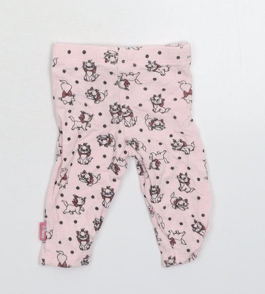 Disney Girls Pink Capri Trousers Size 0-3 Months